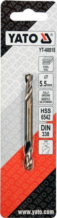 DOUBLE END METAL TWIST DRILL 5,5MM (YT-40018)