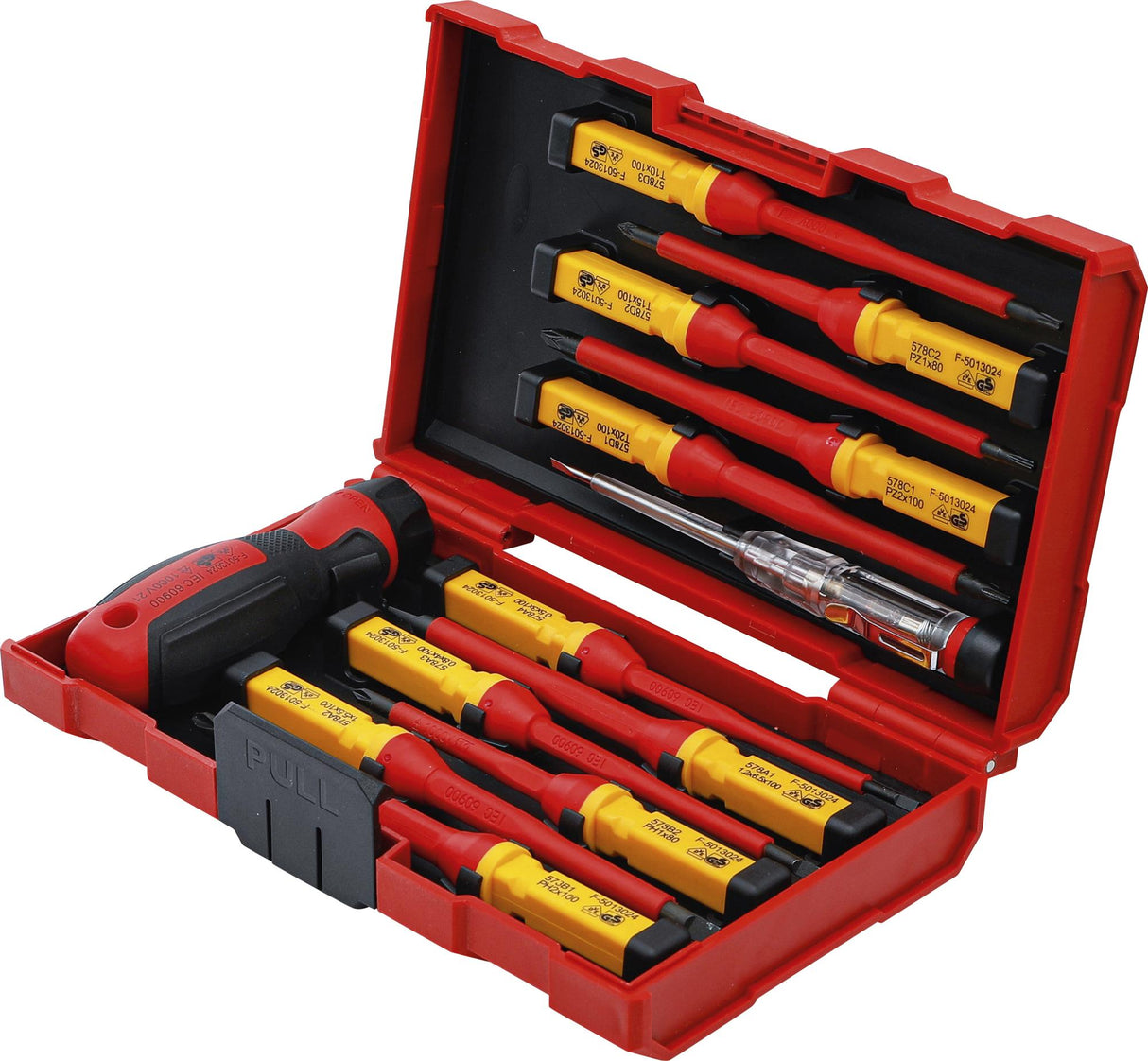 VDE SCREWDRIVER SET | WITH INTERCHANGEABLE BLADES | 13 PCS. (35814)