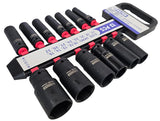 IMPACT SOCKET SET LONG | 12.5 MM (1/2") | 10-32 MM | 13 PCS. (SK1213)