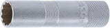 SPARK PLUG SOCKET WITH RUBBER MOUNT, 12-POINT, LONG | 10 MM (3/8") | 16 MM (2448)