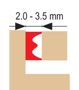SEAL F.WINDOWS&DOORS EPDM T.E WHITE 150M (76755)
