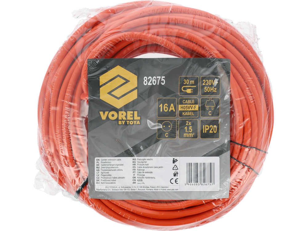 GARDEN EXTENSION CABLE 30M /ORANGE/ (82675)