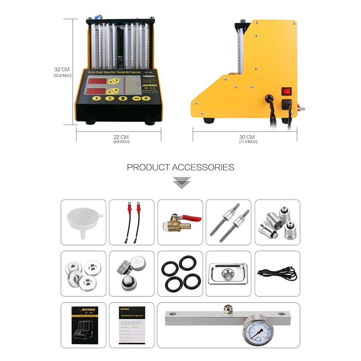 FUEL INJECTION TESTER AND INJECTOR CLEANING DEVICE (FTC105)