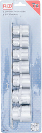 SOCKET SET, HEXAGON | 12.5 MM (1/2") DRIVE | 20 - 32 MM | 7 PCS. (9108)
