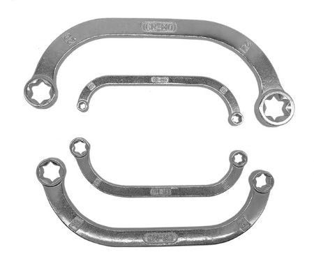 BOX-END WRENCH SET | CRESCENT C SHAPE | E6 | E8 | E10 | E12 | E14 | E18 | E20 | E24 | 4 PCS. (CT4257)