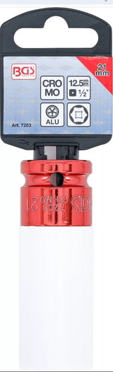 PROTECTIVE IMPACT SOCKET | 12.5 MM (1/2") DRIVE | 21 MM (7203)