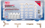HOSE CONNECTOR ASSORTMENT | FUEL RESISTANT | 100 PCS. (8790)
