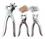 HOLE PUNCH AND RIVETING PLIERS SET WITH RIVETS 128 PCS. (SK1732)