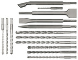 DRILL AND CHISEL SET | SDS PLUS | 5-14 MM | 14 PCS. (23586)