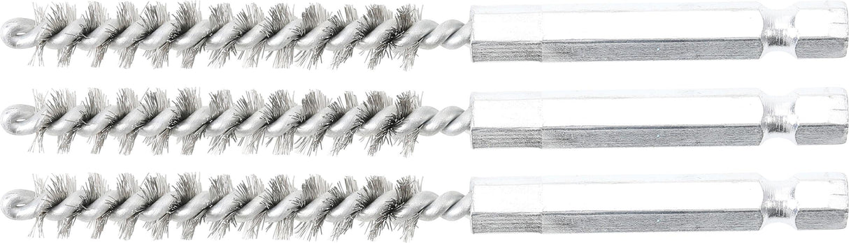 STEEL BRUSH | 8 MM | 6.3 MM (1/4") DRIVE | 3 PCS. (3078-8-S)