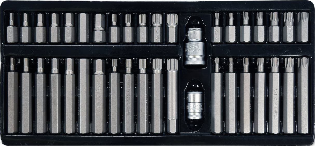 SCREWDRIVER BIT SET/HEX,TORX,SPLINE/40PC (YT-0400)