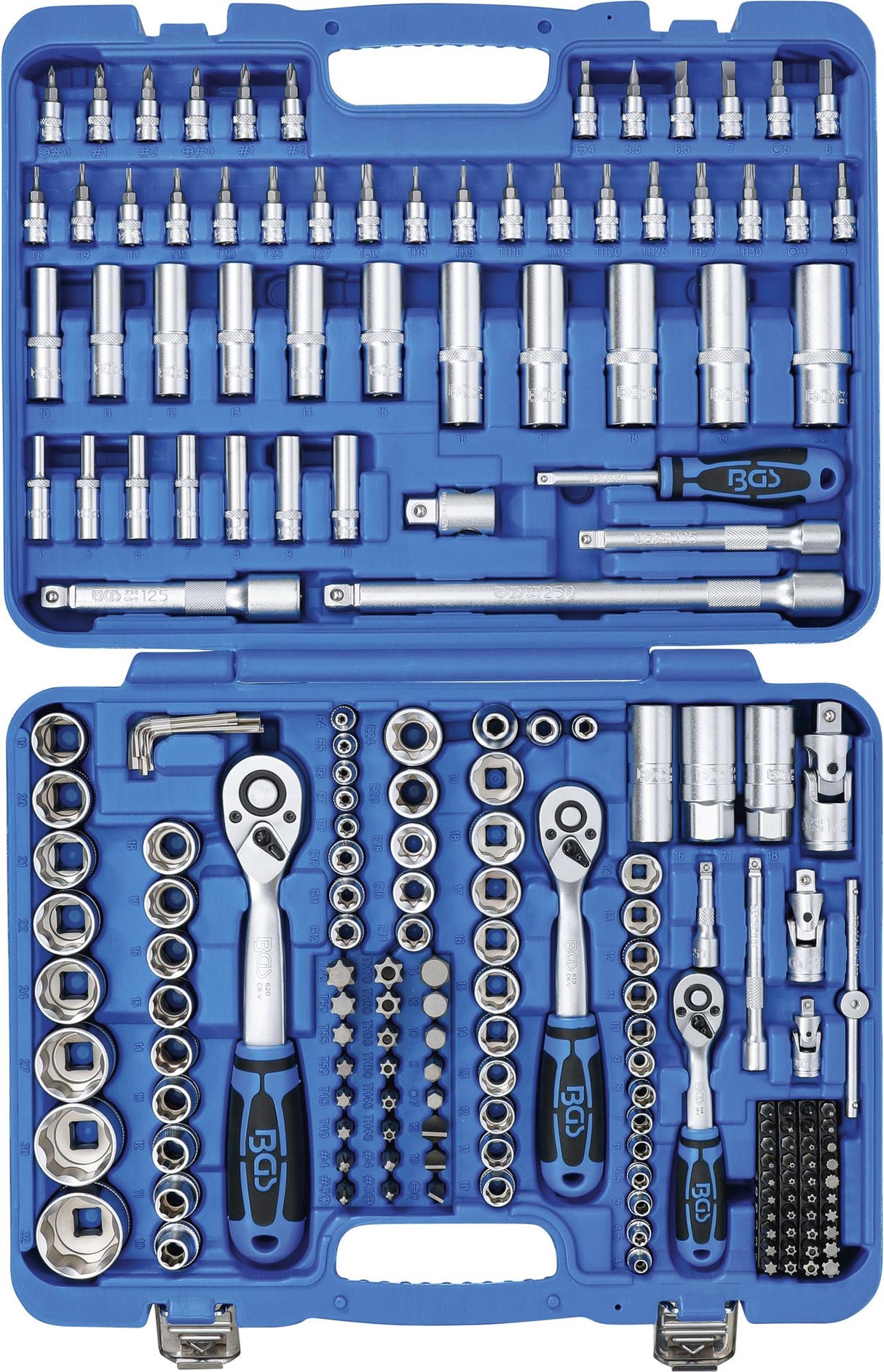 SOCKET SET SUPER LOCK | 6.3 MM (1/4") / 10 MM (3/8") / 12.5 MM (1/2") DRIVE | 192 PCS. (2292)