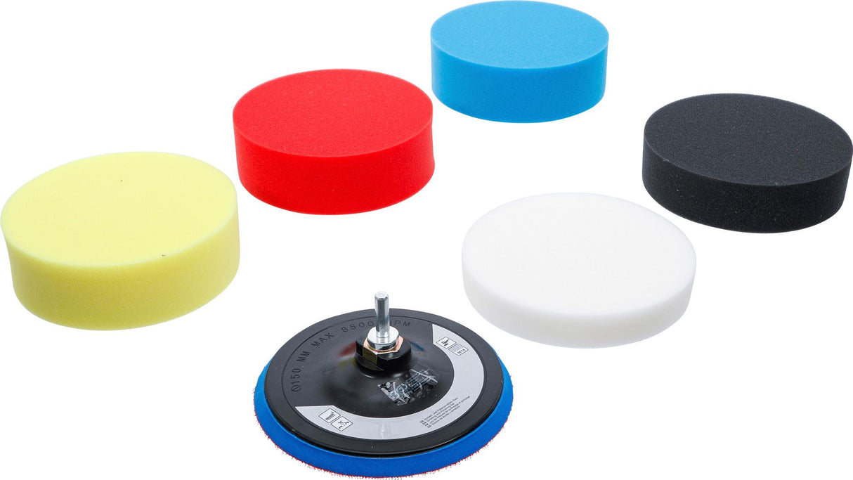 POLISHING SPONGE SET | Ø 150 MM | 6 PCS. (74379)