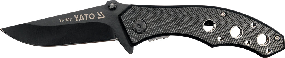 FOLDING KNIFE W. BLACK BLADE (YT-76051)