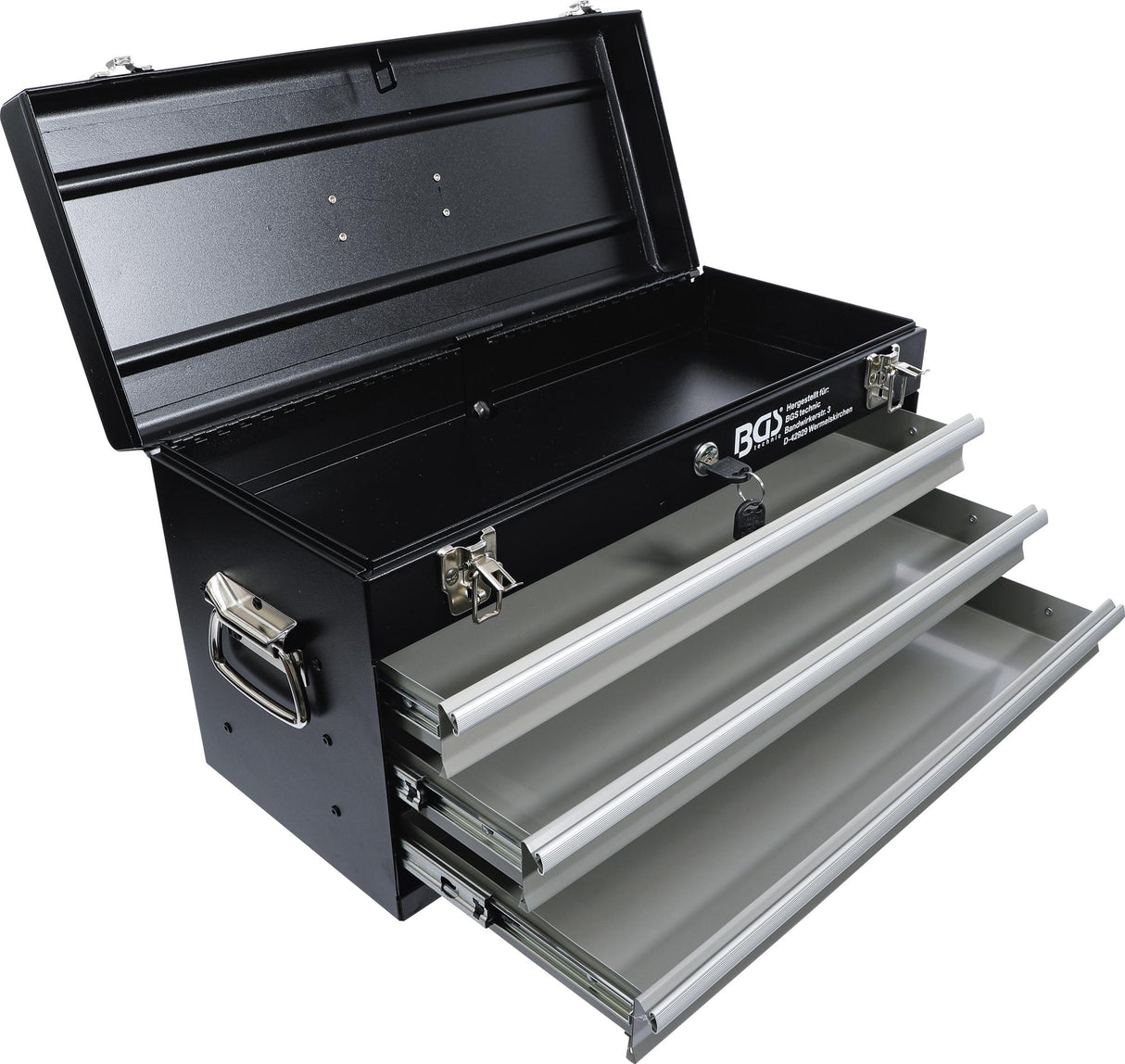 METAL TOOL CASE, EMPTY | 3 DRAWERS (3312)