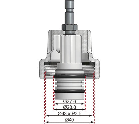 ADAPTOR NO. 16 FOR BGS 8027, 8098 | FOR MERCEDES-BENZ (8027-16)