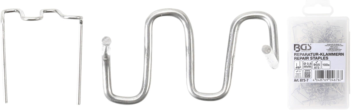 REPAIR STAPLES | W-TYPE | Ø 0.8 MM | 100 PCS. (873-7)