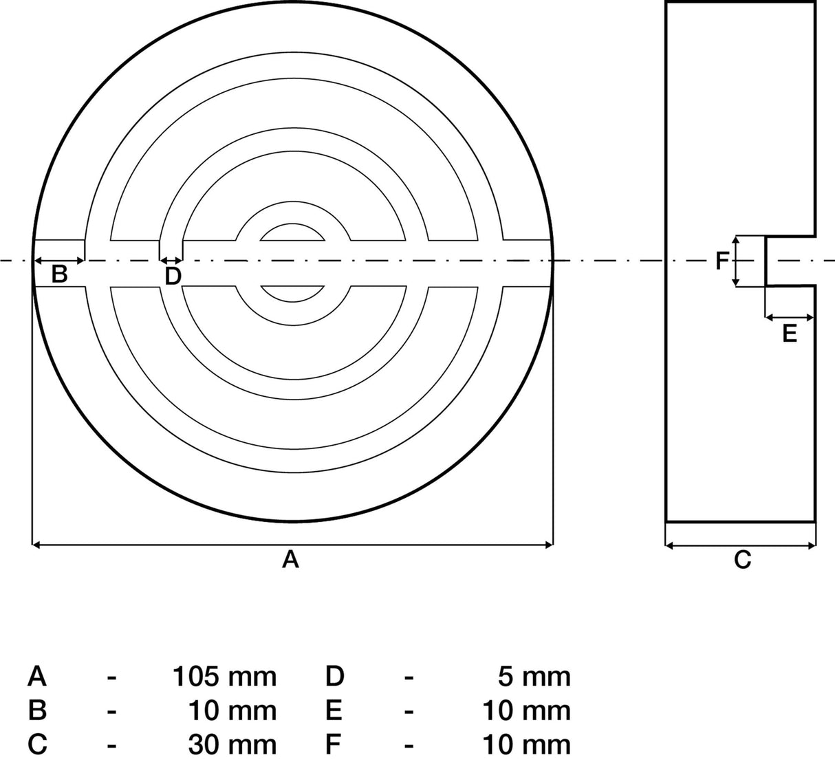 RUBBER PAD | FOR FLOOR JACK | Ø 105 MM (72110)