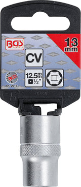 SOCKET, HEXAGON | 12.5 MM (1/2") DRIVE | 13 MM (2913)