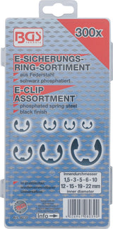 METRIC E-CLIP ASSORTMENT | 1.5 - 22 MM | 300 PCS. (8039)