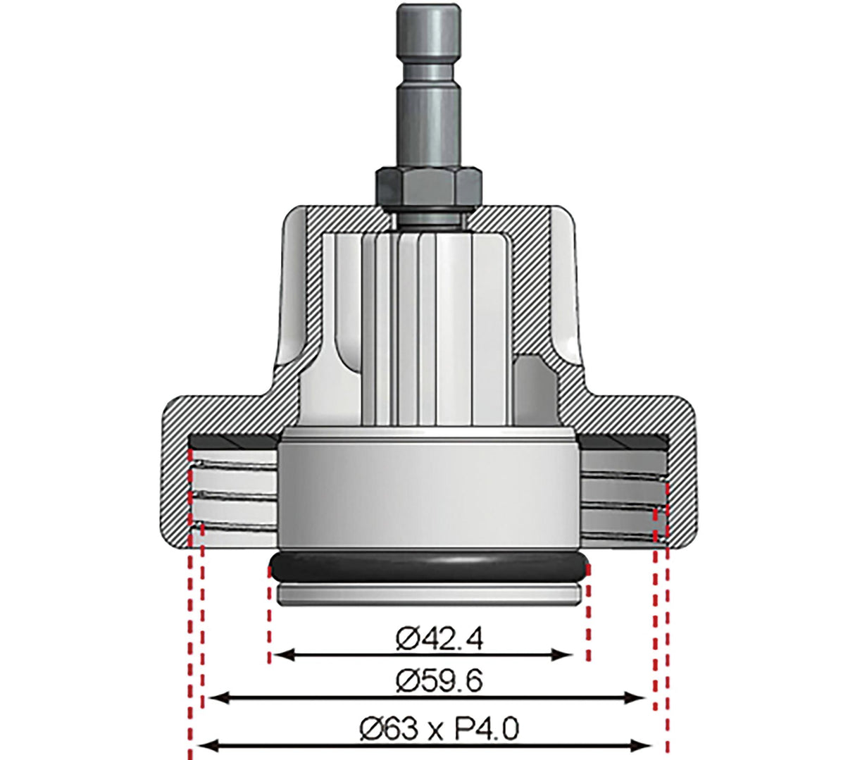 ADAPTOR NO. 13 FOR BGS 8027, 8098 | FOR CHRYSLER, MERCEDES-BENZ (8027-13)