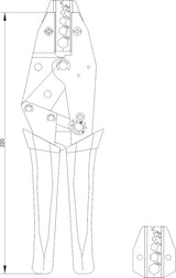RATCHET CRIMPING PLIERS (YT-2298)