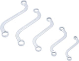 S-TYPE DOUBLE RING SPANNER SET | INCH SIZES | 3/8" - 3/4" | 5 PCS. (32150)