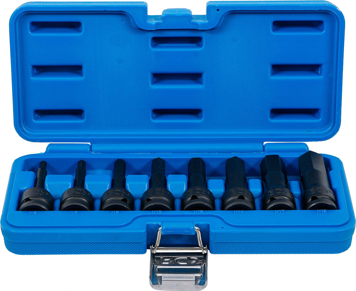 IMPACT BIT SOCKET SET | 12.5 MM (1/2") DRIVE | INTERNAL HEXAGON 5 - 19 MM | 8 PCS. (5481)