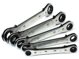 DOUBLE-SIDED RATCHET WRENCH SET | 6X8-19X22 MM | 5 PCS. (1450V)