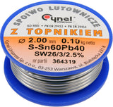 SOLDER SN60PB40 2.0MM 100G (76818)
