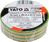 INSULATION TAPE 0.13MM 19MMX20M YEL-GREE (YT-81655)