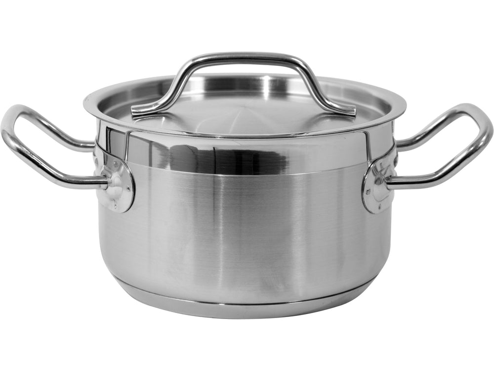 MEDIUM STOCKPOT W/LID SS 16X9,5CM 1,9L (YG-00021)