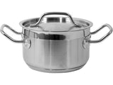 MEDIUM STOCKPOT W/LID SS 16X9,5CM 1,9L (YG-00021)