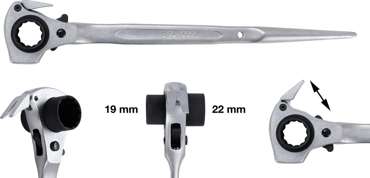 SCAFFOLDING RATCHET | 4-IN-1 | 19 X 22 MM (6696)