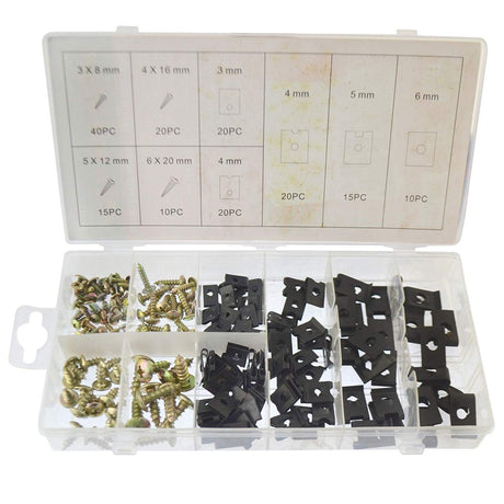 SCREW AND U-TYPE CUSHION ASSORTMENT | 170 PCS. (SK01008)