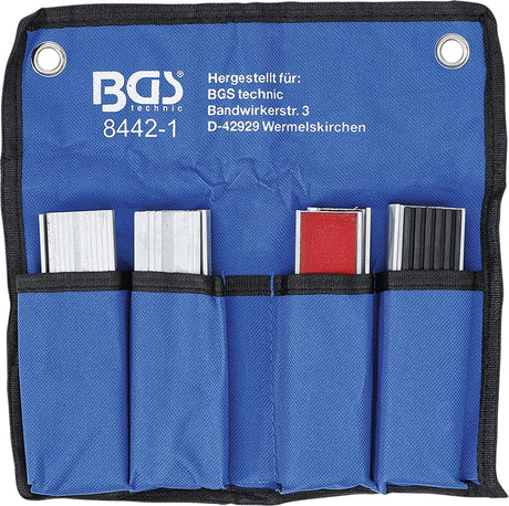 BENCH VICE JAW PROTECTOR SET | ALUMINIUM | 125 MM | 8 PCS. (8442-1)