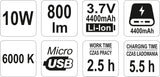 PORTABLE FLOODLIGHT 10W RECHARGEABLE (YT-81820)