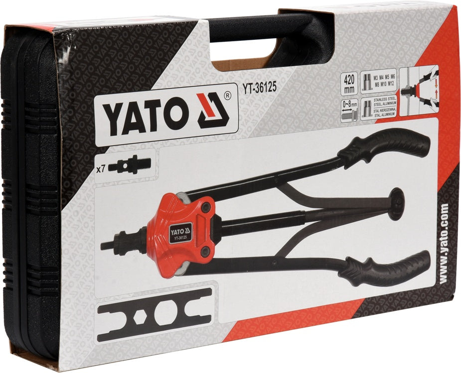 HAND RIVETER NUT M3-M12 (YT-36125)