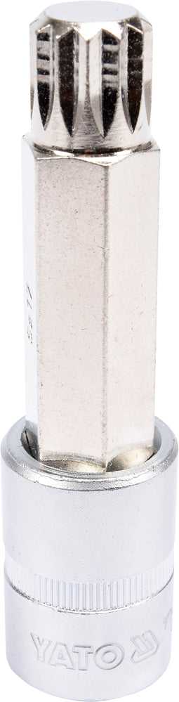 SOCKET BIT SPLINE 1/2" M17 L100MM (YT-04357)