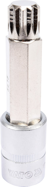 SOCKET BIT SPLINE 1/2" M17 L100MM (YT-04357)