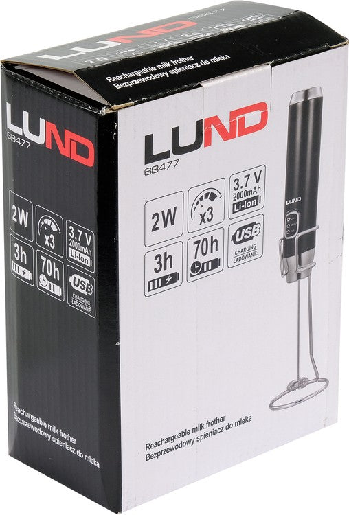 RECHARGEABLE MILK FROTHER, USB CHARGING (68477)