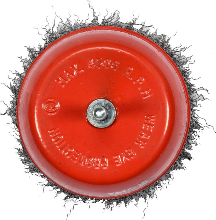 CUP BRUSH 100MM INOX FOR DRILL (YT-47511)