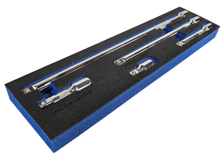 EXTENSION BAR SET FOR SOCKETS | CR-V 50BV30 | 12.5 MM (1/2") | 5 PCS. (SK1236)