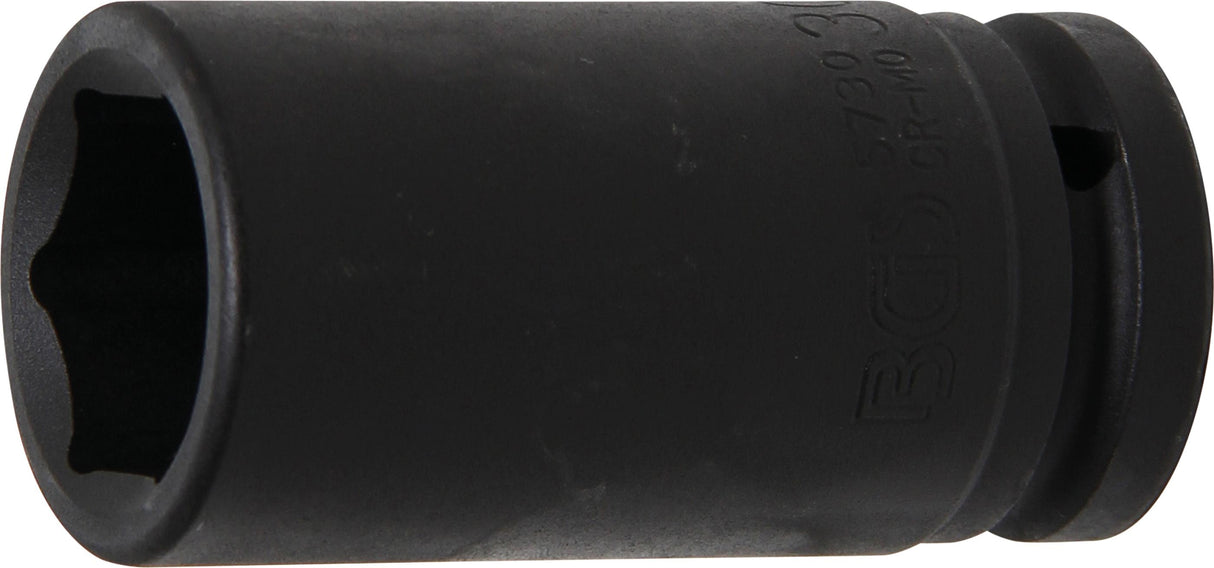 IMPACT SOCKET HEXAGON, DEEP | 20 MM (3/4") DRIVE | 30 MM (5730)