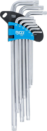 L-TYPE WRENCH SET | EXTRA LONG | T-STAR (FOR TORX PLUS) TS10 - TS50 | 9 PCS. (777)