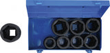 IMPACT SOCKET SET, HEXAGON, DEEP | 25 MM (1") DRIVE | 27 - 50 MM | 8 PCS. (5500)