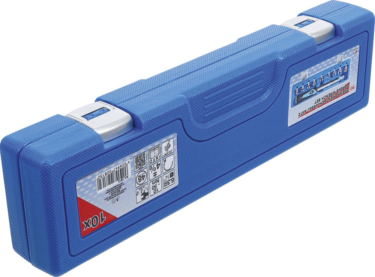 TORQUE WRENCH SET | 6.3 MM (1/4") | 10 - 50 NM | 10 PCS. (2813)