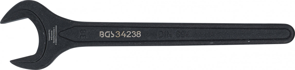 SINGLE OPEN END SPANNER | DIN 894 | 38 MM (34238)