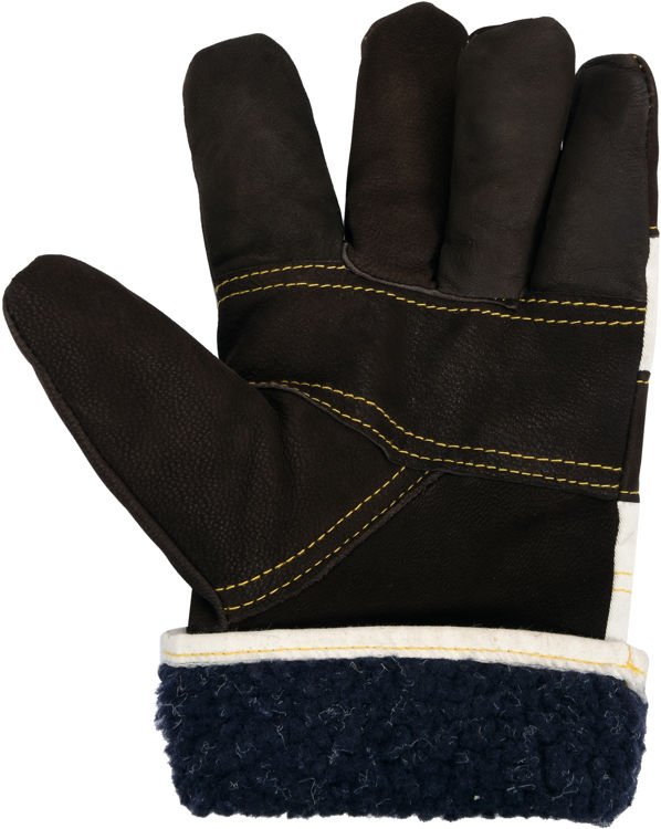 INSULATED COTTON-LEATHER GLOVES (74003)