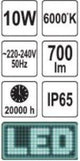 COB LED LAMP WITH STAND 10W, 700 LUMENS (YT-81802)